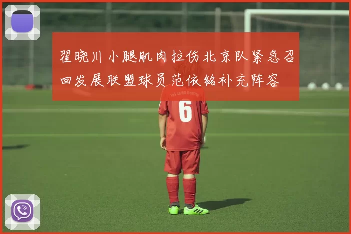 翟晓川小腿肌肉拉伤北京队紧急召回发展联盟球员范依铭补充阵容
